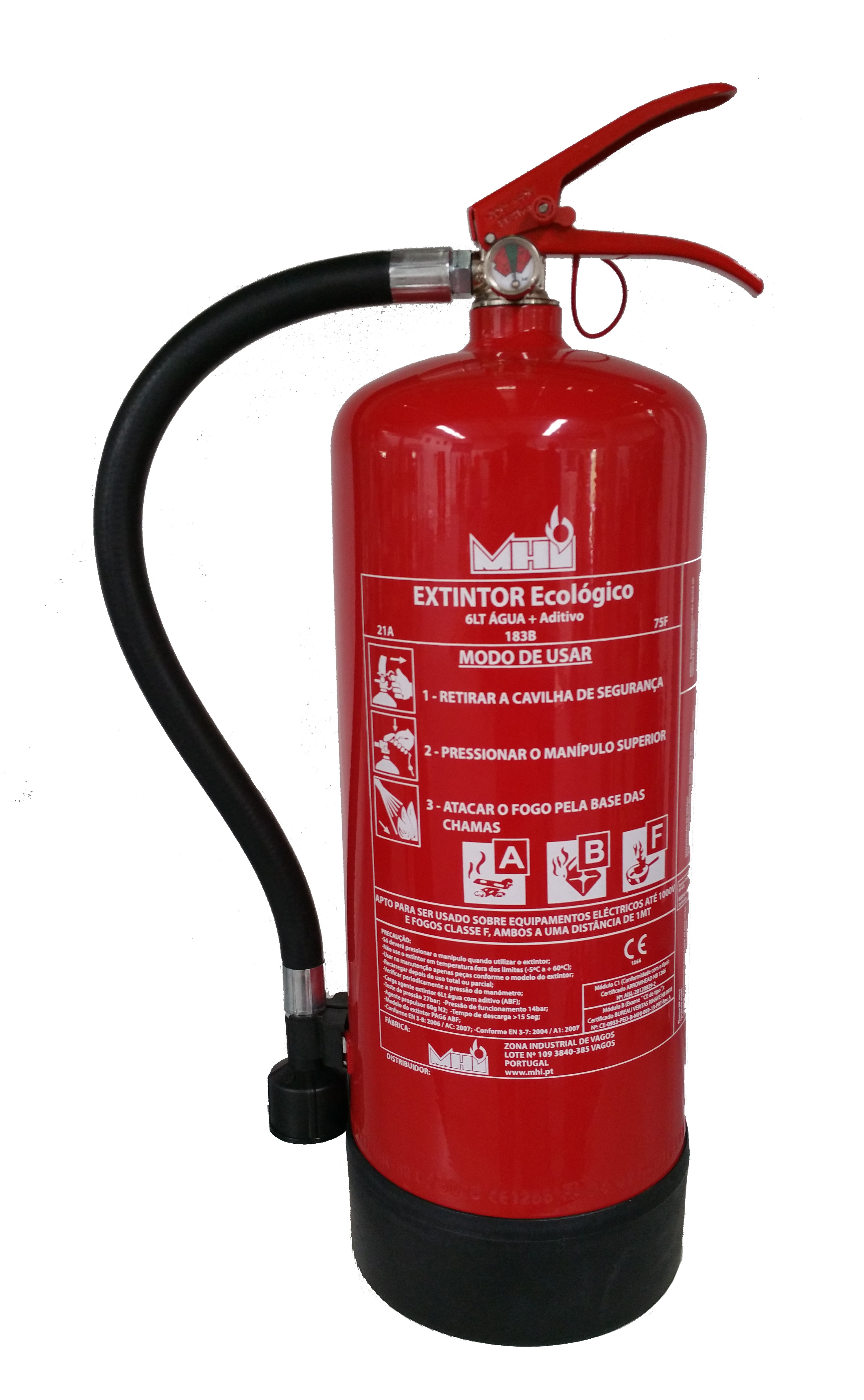 extintor ecológico 21A 183B 75F