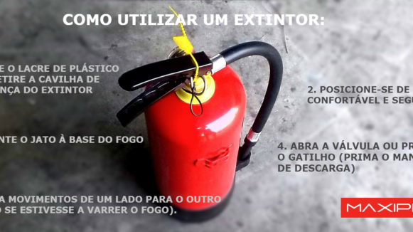 Utilizar extintor, extintores, apagar fogo, utilizar extinto